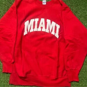 Vintage Rare 90s champion reverse weave Miami crewneck size 2XL